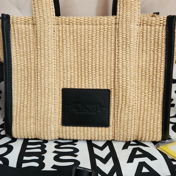 Final Price Drop Marc Jacobs Woven Tote Small - Picture 6 of 11